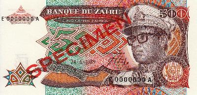 Beschrijving voorzijde: SPECIMEN